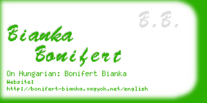 bianka bonifert business card